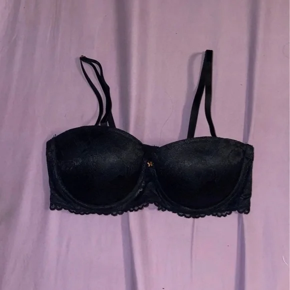 Savage X Fenty Floral Lace Strapless Bra